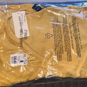 Yellow long sleeve top